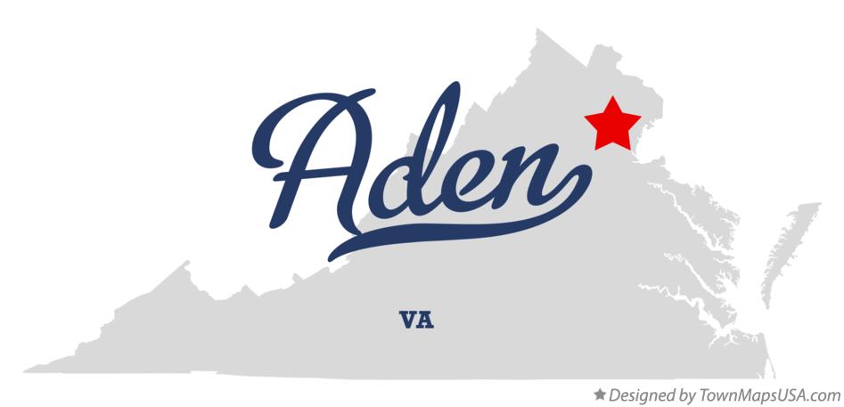 Map of Aden Virginia VA