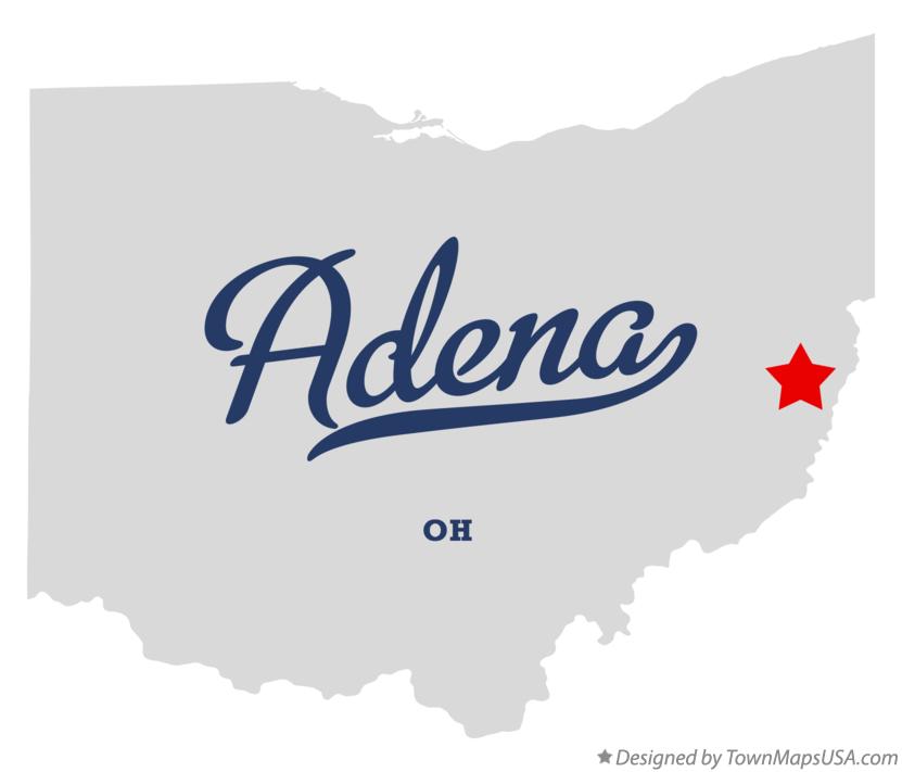 Map of Adena Ohio OH