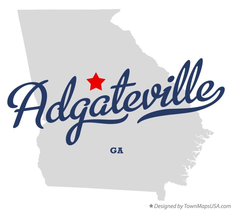 Map of Adgateville Georgia GA