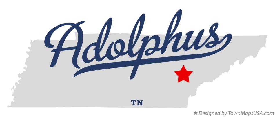 Map of Adolphus Tennessee TN