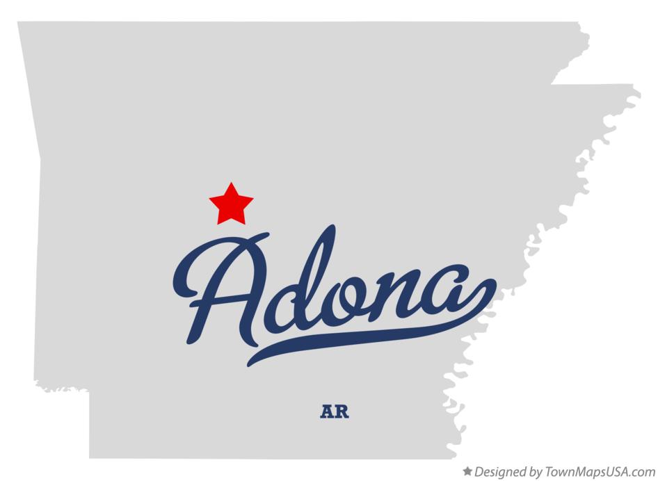 Map of Adona Arkansas AR