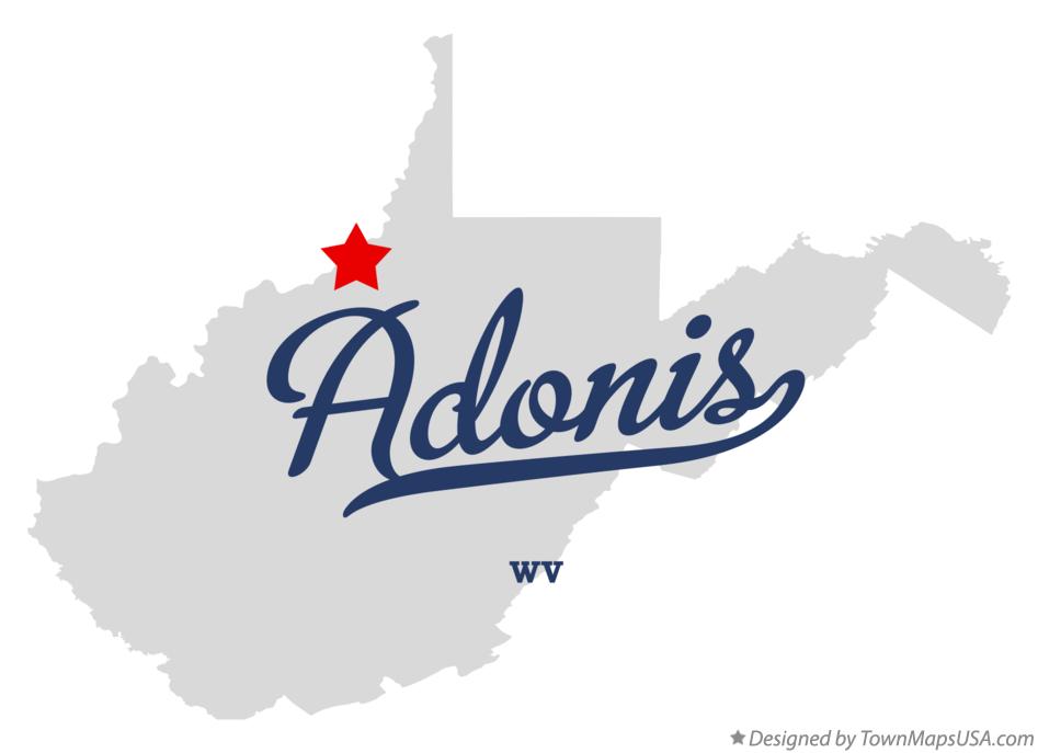 Map of Adonis West Virginia WV