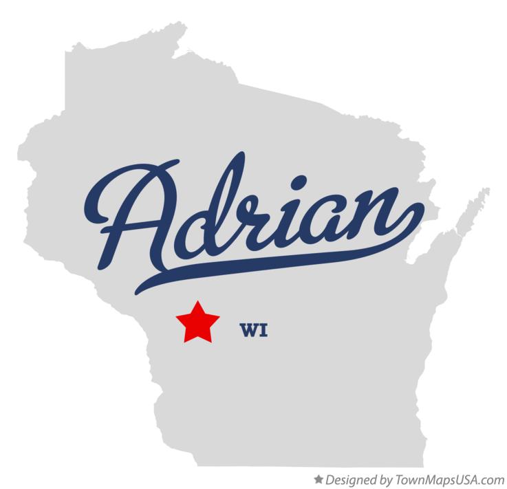 Map of Adrian Wisconsin WI