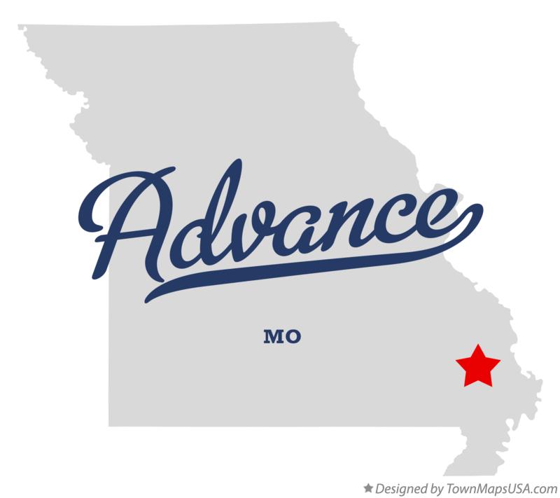 Map of Advance Missouri MO