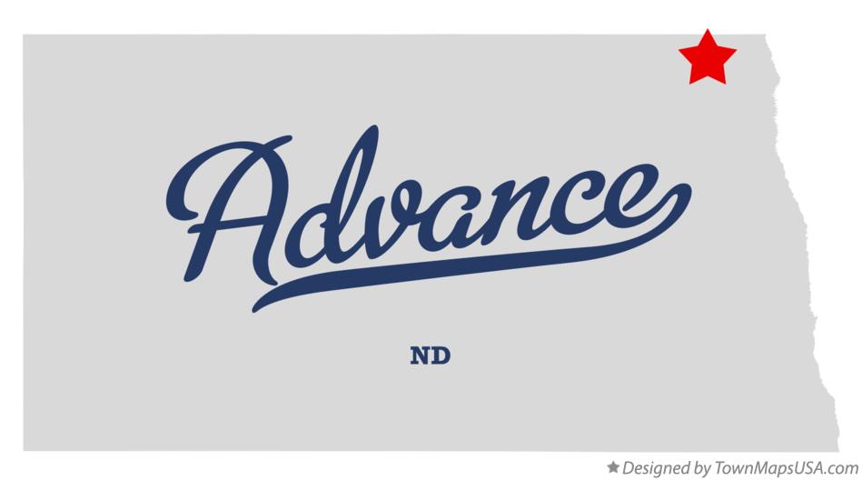 Map of Advance North Dakota ND