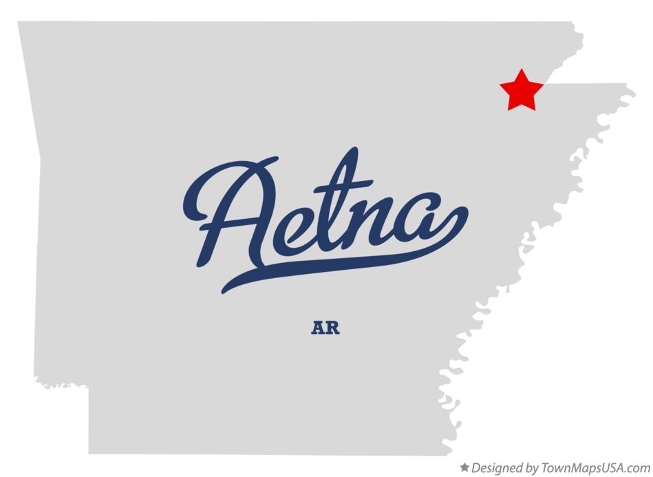 Map of Aetna Arkansas AR