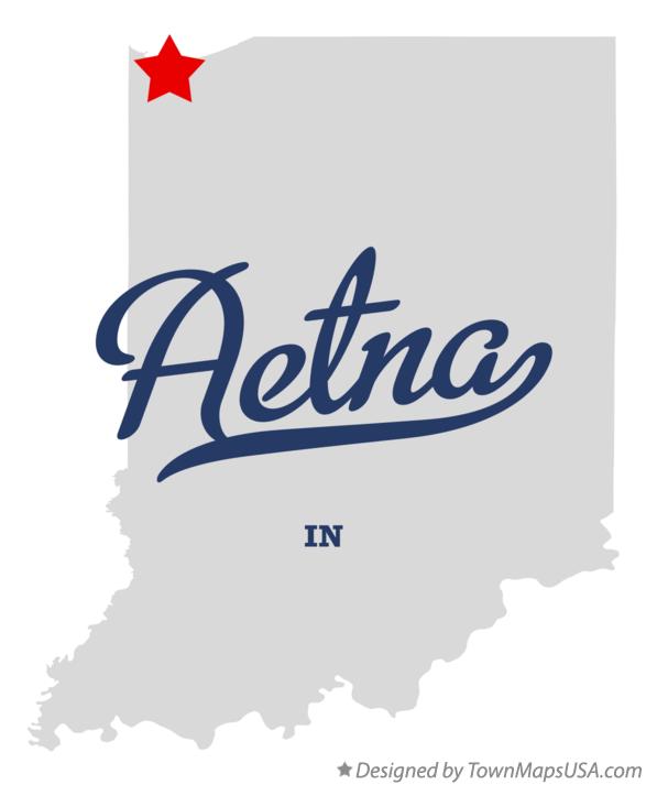 Map of Aetna Indiana IN