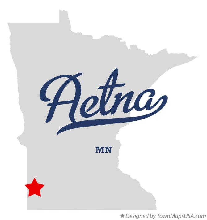 Map of Aetna Minnesota MN