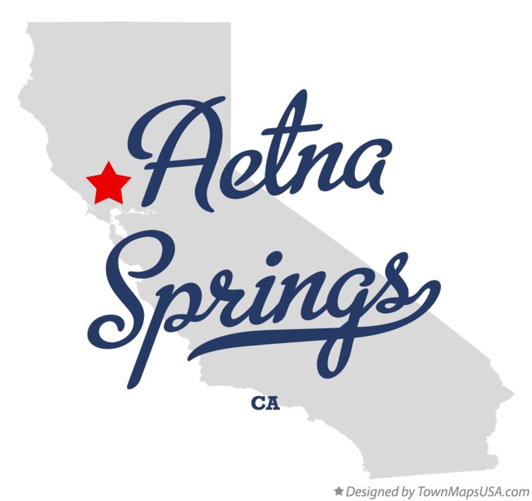 Map of Aetna Springs California CA