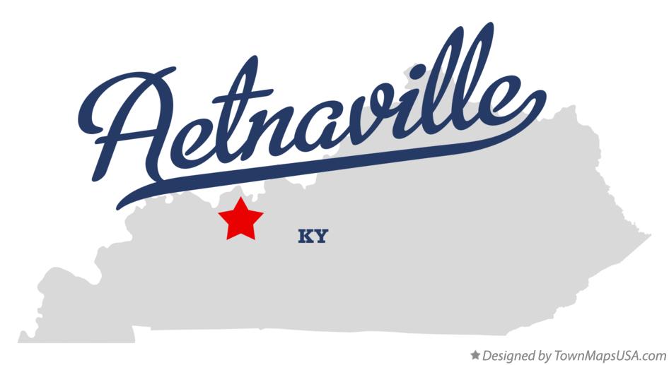 Map of Aetnaville Kentucky KY