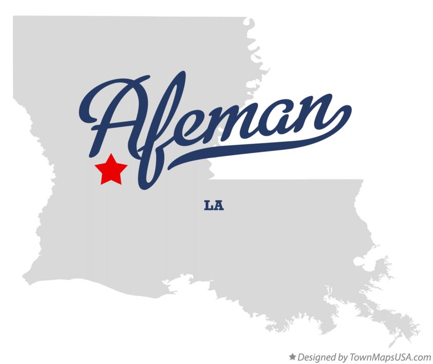 Map of Afeman Louisiana LA