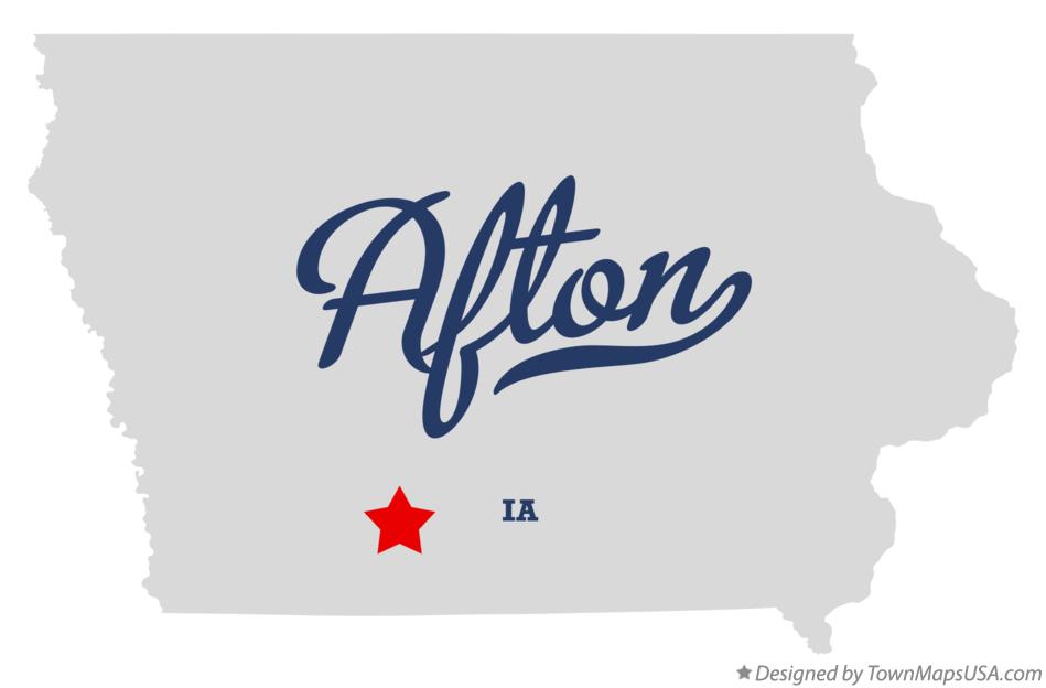 Map of Afton Iowa IA