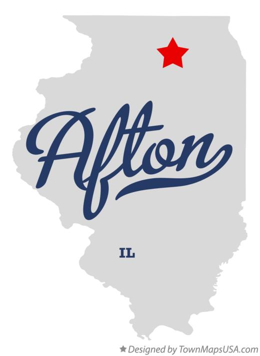 Map of Afton Illinois IL