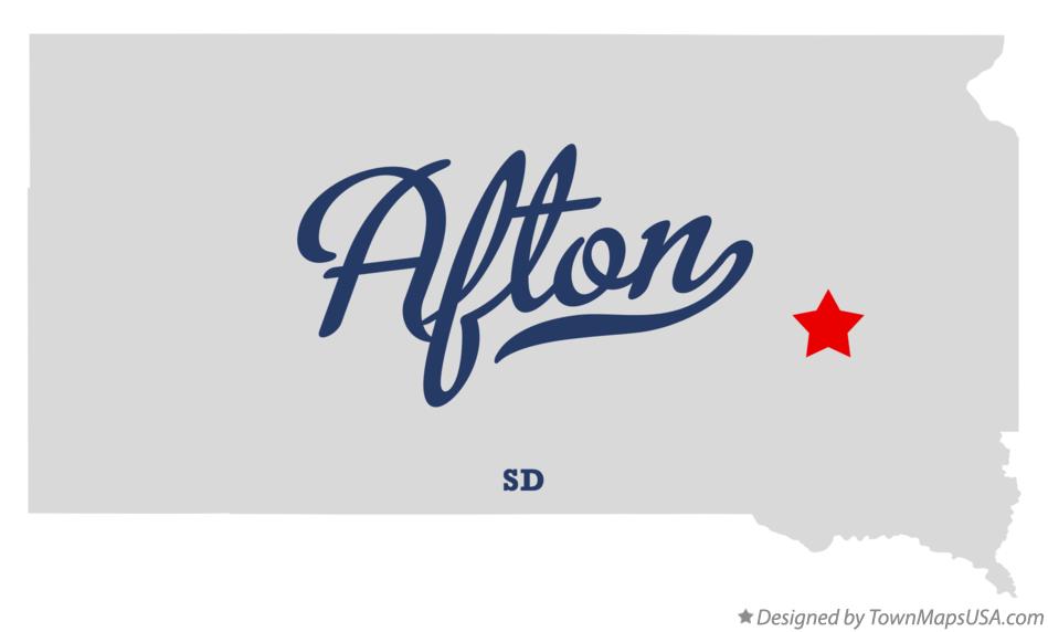 Map of Afton South Dakota SD