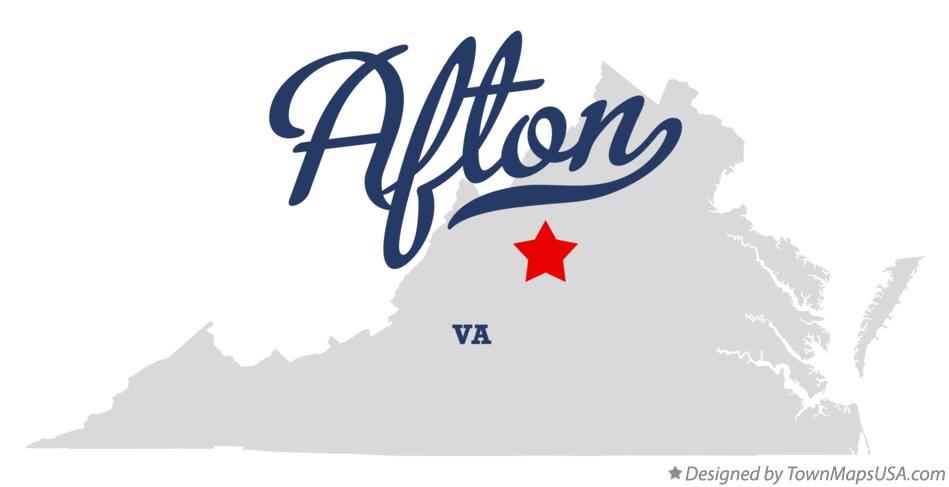 Map of Afton Virginia VA