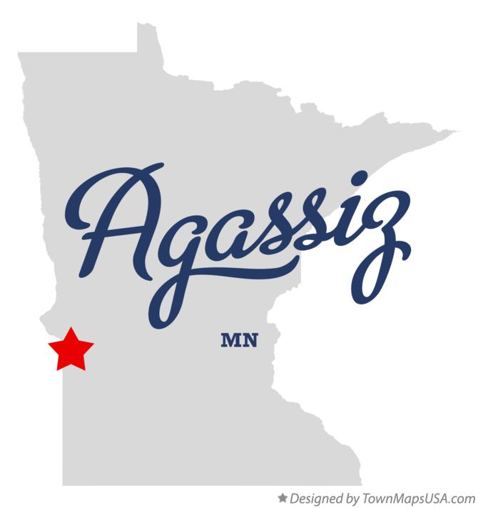 Map of Agassiz Minnesota MN