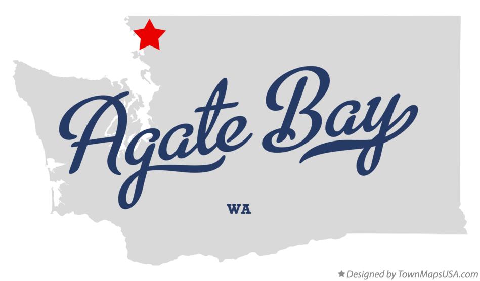 Map of Agate Bay Washington WA