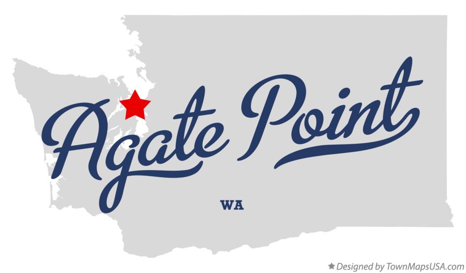 Map of Agate Point Washington WA
