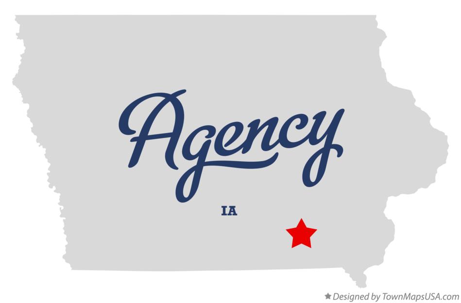 Map of Agency Iowa IA