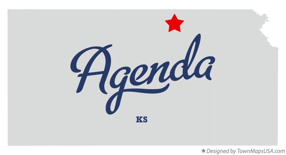 Map of Agenda Kansas KS
