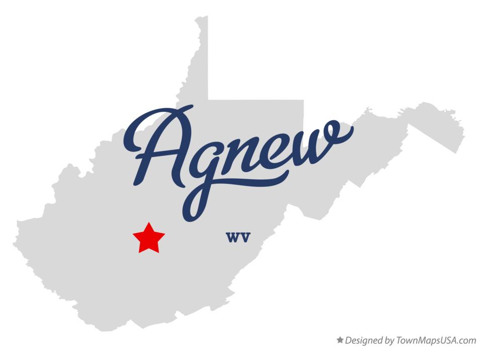 Map of Agnew West Virginia WV