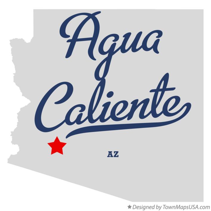 Map of Agua Caliente Arizona AZ