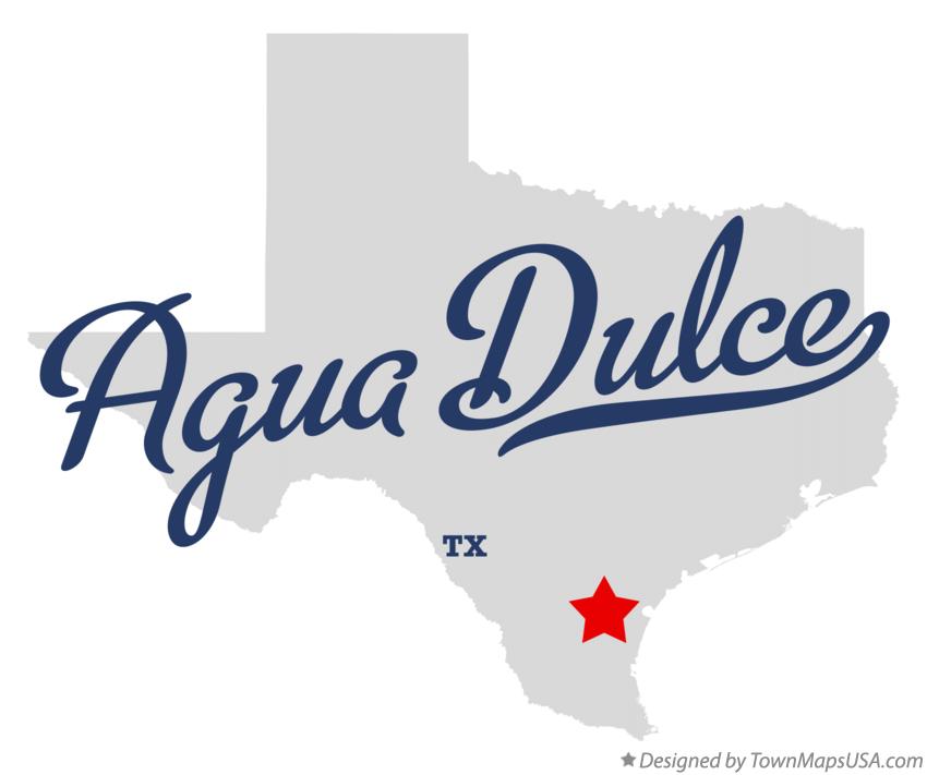 Map of Agua Dulce Texas TX