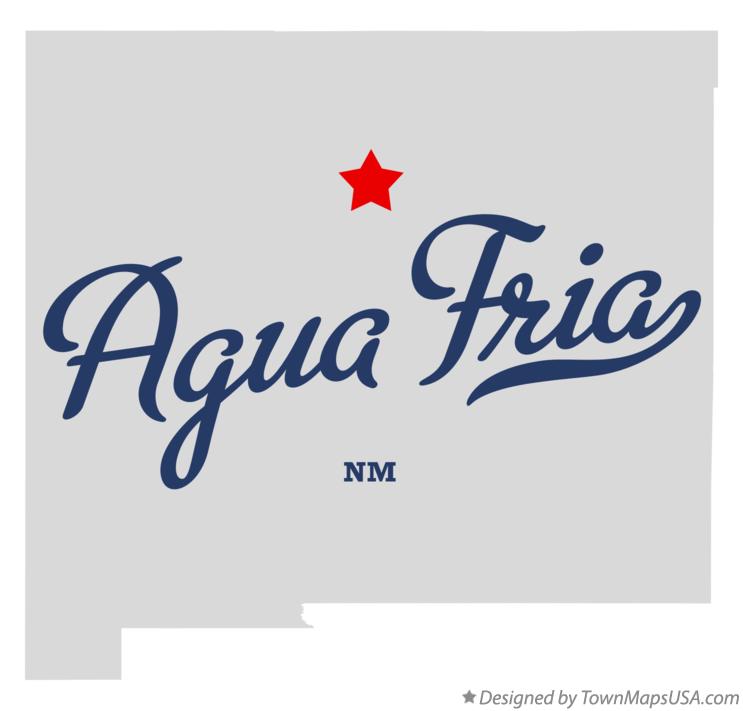 Map of Agua Fria New Mexico NM