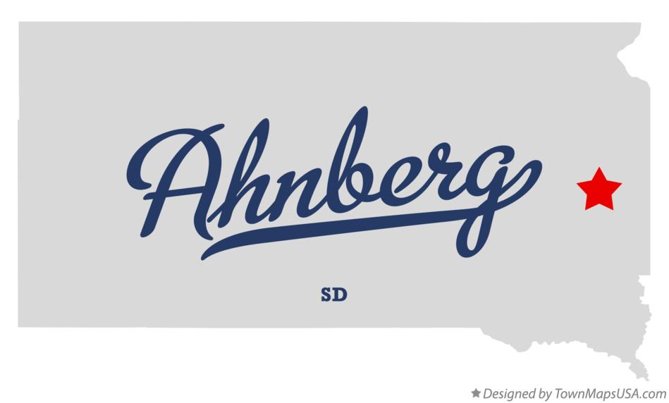 Map of Ahnberg South Dakota SD