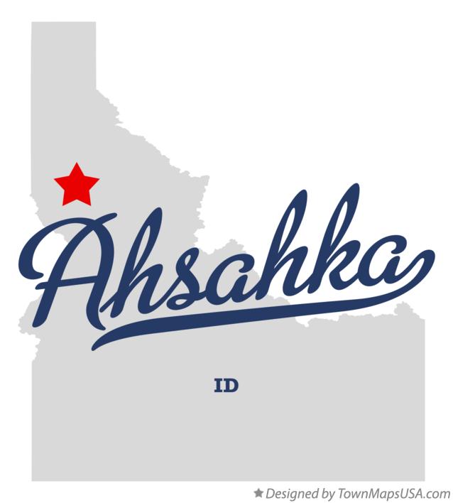 Map of Ahsahka Idaho ID