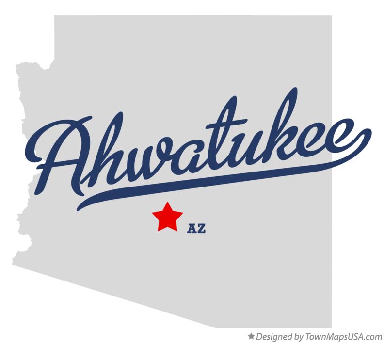 Map of Ahwatukee Arizona AZ