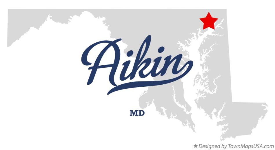 Map of Aikin Maryland MD
