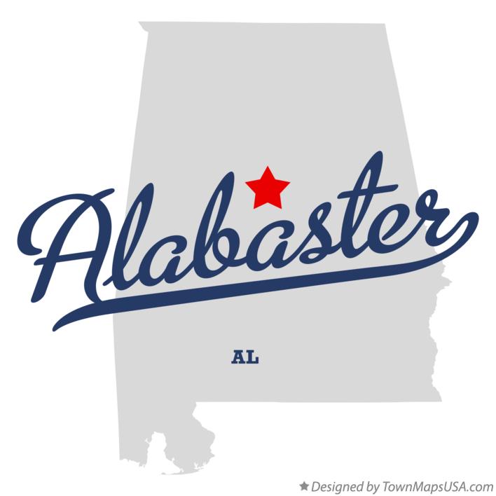 Map of Alabaster Alabama AL
