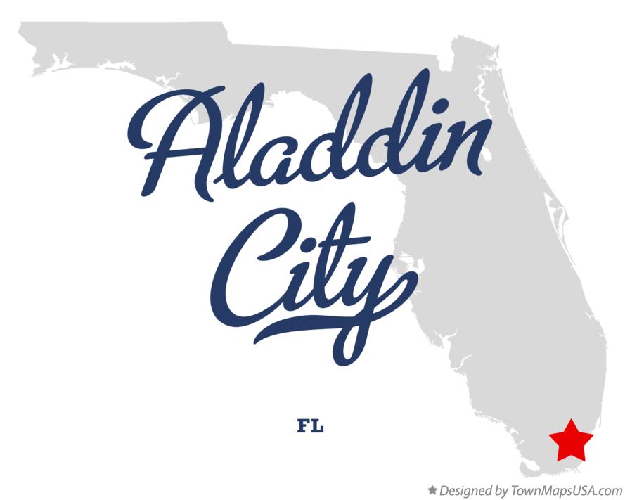Map of Aladdin City Florida FL