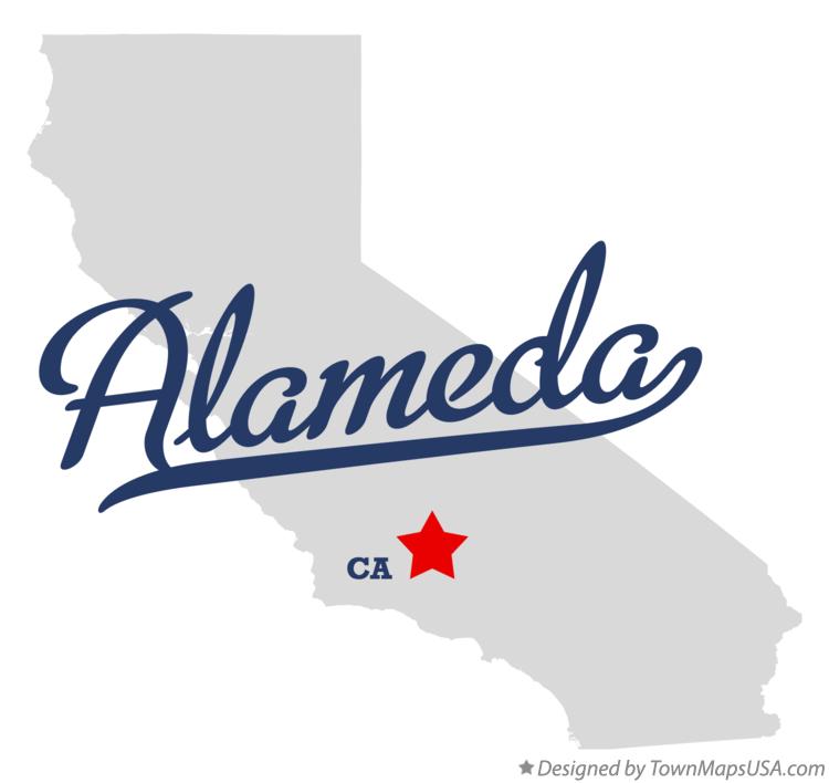 Map of Alameda California CA