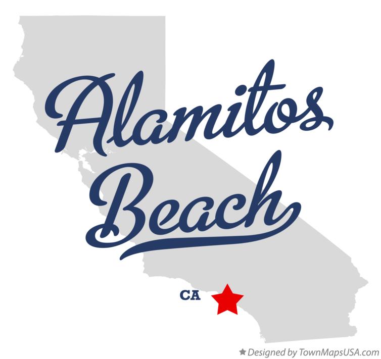 Map of Alamitos Beach California CA