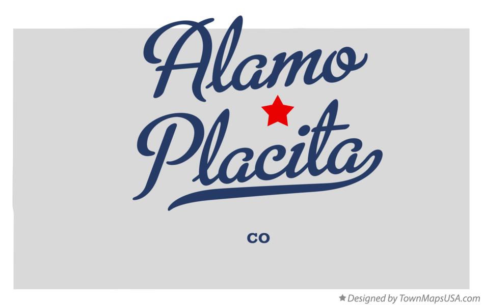 Map of Alamo Placita Colorado CO