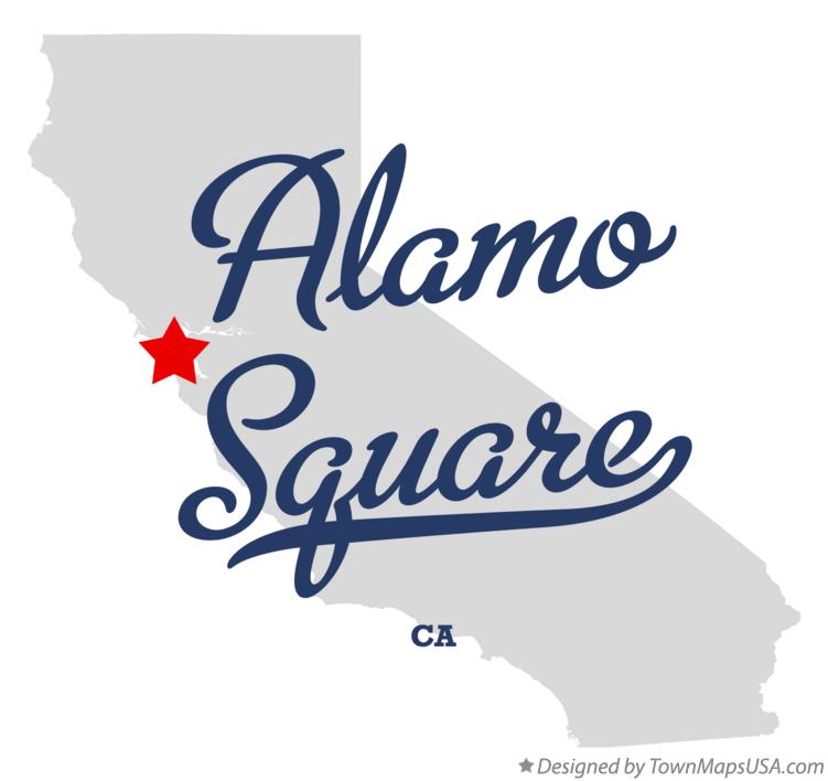 Map of Alamo Square California CA