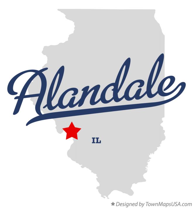 Map of Alandale Illinois IL