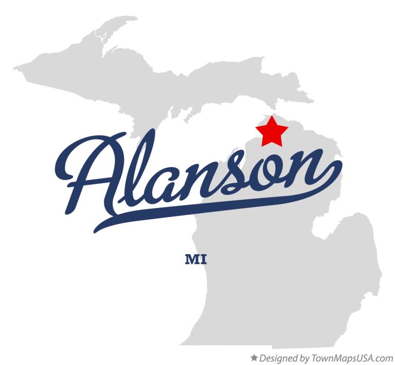 Map of Alanson Michigan MI