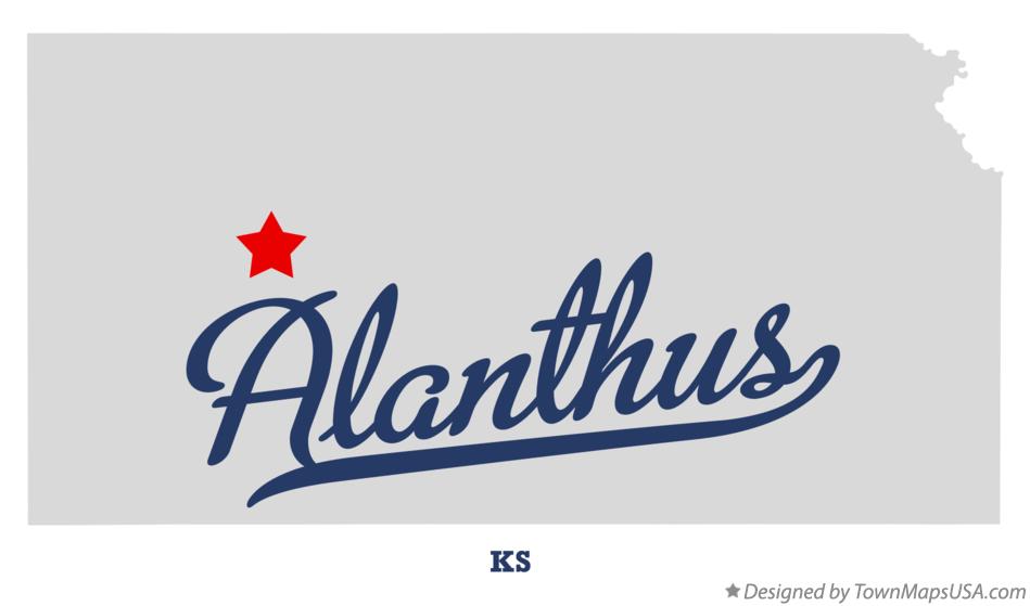 Map of Alanthus Kansas KS