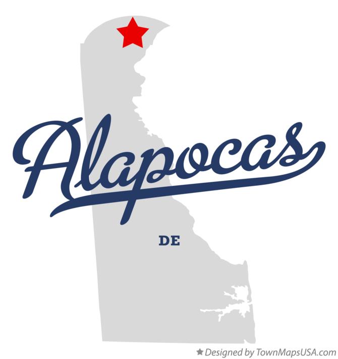 Map of Alapocas Delaware DE