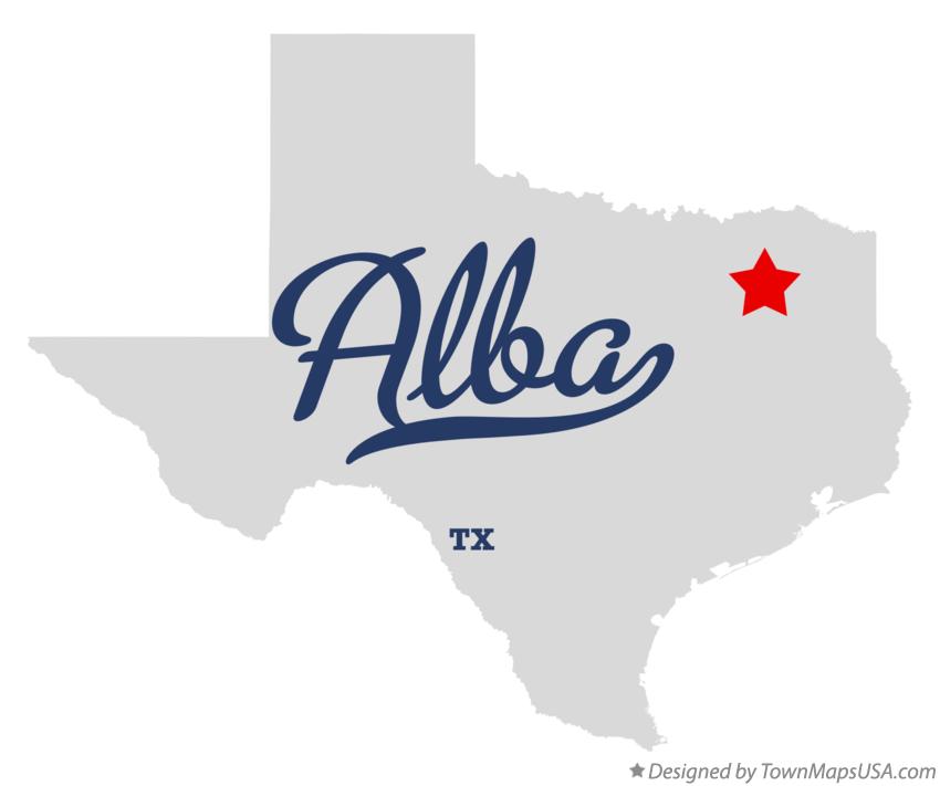 Map of Alba Texas TX
