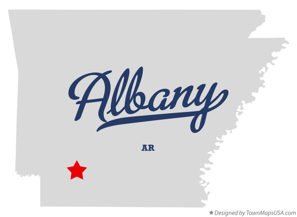 Map of Albany Arkansas AR