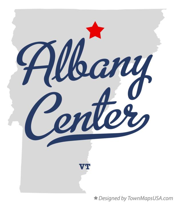 Map of Albany Center Vermont VT