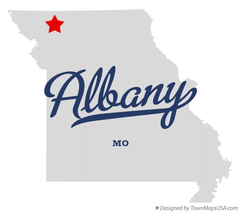 Map of Albany Missouri MO