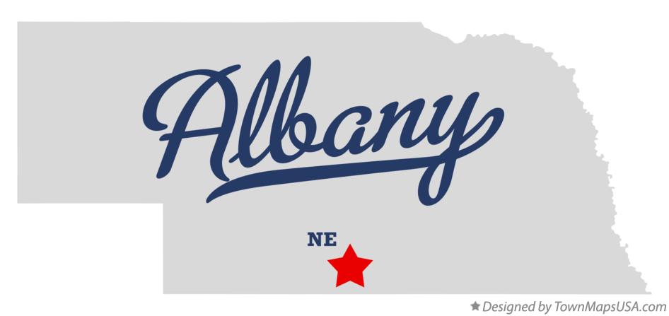 Map of Albany Nebraska NE