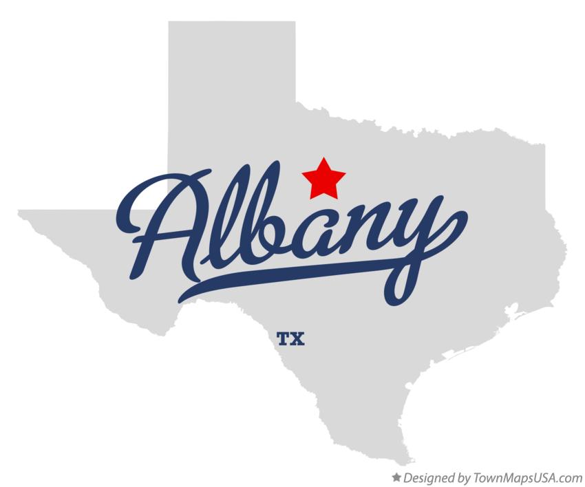 Map of Albany Texas TX