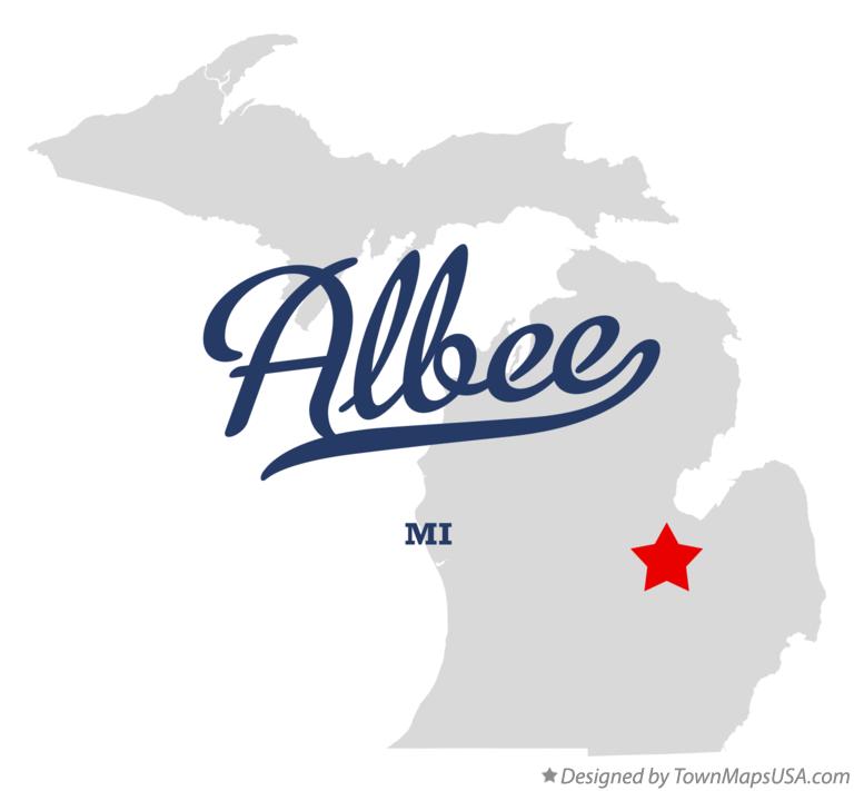 Map of Albee Michigan MI