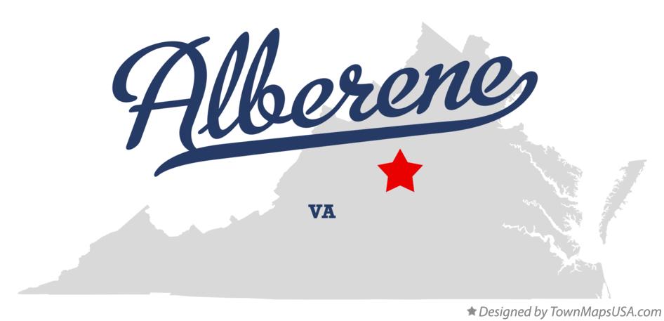 Map of Alberene Virginia VA